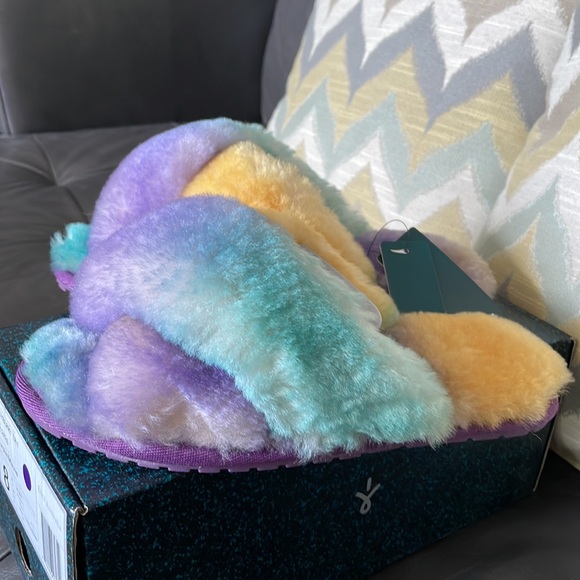 NWT Emu Australia Tie Dye Mayberry Slippers - Picture 2 of 5